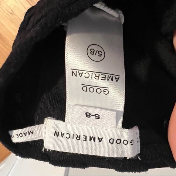 New Good American Leg Days Sarong Black Beach Swim Cove Up Women's size 2X-5X - Picture 4 of 4